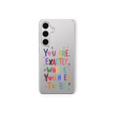 Samsung Galaxy M34 5G ile Uyumlu Where You Tasarım Baskılı Şeffaf Kılıf