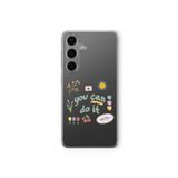 Samsung Galaxy M34 5G ile Uyumlu You Can Do It Tasarım Baskılı Şeffaf Kılıf