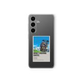 Samsung Galaxy M34 5G ile Uyumlu Yürüyen Şato Minimalist Poster Tasarım Baskılı Şeffaf Kılıf