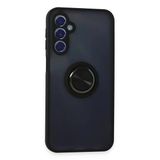 Samsung Galaxy M34 5G Kılıf Montreal Yüzüklü Silikon Kapak - Siyah-(5796)