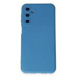 Samsung Galaxy M34 5G Kılıf Nano İçi Kadife Silikon - Mavi