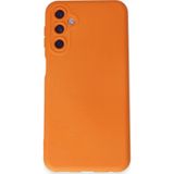 Samsung Galaxy M34 5g Kılıf Nano Içi Kadife Silikon - TURUNCU-(5796)