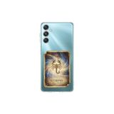 Samsung Galaxy M34 ile Uyumlu Burç Kartları Akrep Tasarımlı Şeffaf Silikon Kılıf