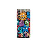 Samsung Galaxy M34 ile Uyumlu Grafiti Dream Street Tasarımlı Şeffaf Silikon Kılıf
