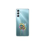 Samsung Galaxy M34 ile uyumlu Splash arı tasarımlı şeffaf silikon kılıf