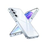 Samsung Galaxy M34 Kılıf Kamera Çıkıntılı Korumalı Renksiz Yumuşak Şeffaf Silikon Kapak