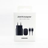Samsung Galaxy M51 Fast Charging 25W Type-C Çıkışlı Kablolu Siyah Şarj Aleti