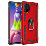 Samsung Galaxy M51 Kılıf Sofya Yüzüklü Standlı Zırhlı Silikon Kılıf