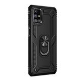 Samsung Galaxy M51 (M515F) Yüzüklü Tank Kılıf Siyah