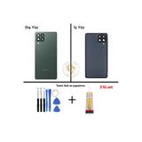 Samsung Galaxy M53 Yeşil Renk Uyumlu Arka Kapak + Tamir Seti + B7000 Yapıştırıcı Arka Cam Batarya Kapağı Pil Kapağı Lazer Kesim Back Cover Galaxy M53 Uyumlu