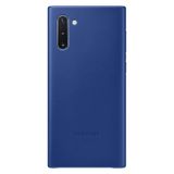 Samsung Galaxy Note 10 Deri Cep Telefonu Kılıfı, Mavi