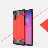 Samsung Galaxy Note 10 Plus ile uyumlu Çİft Katman Koruyucu Crash Military Tank Kılıf - Kırmızı