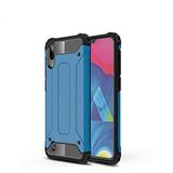 Samsung Galaxy Note 4 ile uyumlu Çİft Katman Koruyucu Crash Military Tank Kılıf - Mavi