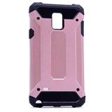 Samsung Galaxy Note 4 ile uyumlu Çİft Katman Koruyucu Crash Military Tank Kılıf - Rose Gold