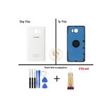 Samsung Galaxy Note 5 Beyaz Renk Uyumlu Arka Kapak + Tamir Seti + B7000 Yapıştırıcı Arka Cam Batarya Kapağı Pil Kapağı Lazer Kesim Back Cover Galaxy Note 5 Uyumlu