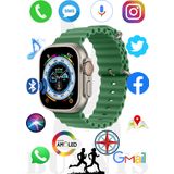 Samsung Galaxy Note 7 Uyumlu Akıllı Saat Watch 8 Ultra 49MM Konuşma Özellikli AMOLED EKRAN