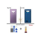 Samsung Galaxy Note 9 Mor Renk Uyumlu Arka Kapak + Tamir Seti + B7000 Yapıştırıcı Arka Cam Batarya Kapağı Pil Kapağı Lazer Kesim Back Cover Galaxy Note 9 Uyumlu