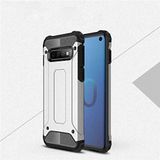 Samsung Galaxy S10E ile uyumlu Çİft Katman Koruyucu Crash Military Tank Kılıf - Gri
