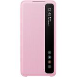 Samsung Galaxy S20 Clear Pembe View Kılıf