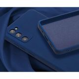 Samsung Galaxy S20 Fe Kılıf Kadife Lansman Soft Yumuşak Liquid Silikon Kamera Korumalı Mara - Lacivert