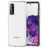 Samsung Galaxy S20 FE Kılıf Sert Şeffaf Köşe Korumalı Hibrit Kapak