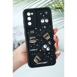 Samsung Galaxy S20 Fe Kılıf Tasarımlı Desenli Kamera Korumalı Coffee Kurabiye Siyah Yumuşak Silikon Kapak - Cute Coffe