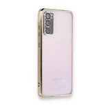 Samsung Galaxy S20 Fe Razer Lensli Silikon - Gold Cep Telefonu Kılıfı