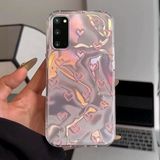 Samsung Galaxy S20 Fe Uyumlu Kılıf Zebana Pink Heart Silikon Kılıf Pembe
