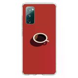 Samsung Galaxy S20 FE Uyumlu Sade Kahve Kupası Baskılı Silikon Kılıf