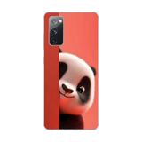 Samsung Galaxy S20 FE Uyumlu Şeffaf Kılıf 4 Peluş Panda Tasarımlı