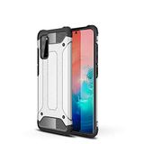 Samsung Galaxy S20 ile uyumlu Çİft Katman Koruyucu Crash Military Tank Kılıf - Gri