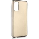 Samsung Galaxy S20 Kılıf Soft ve Pürüzsüz Yüzey Ipeksi Silikon Kapak Hopy - Gold