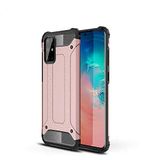 Samsung Galaxy S20 Plus ile uyumlu Çİft Katman Koruyucu Crash Military Tank Kılıf - Rose Gold