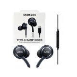 Samsung Galaxy S20 Ultra S21 Ultra S22 Ultra Uyumlu Type-c Girişli Stereo Kablolu Kulaklık Siyah