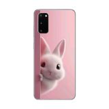 Samsung Galaxy S20+ Uyumlu Şeffaf Kılıf 5 Peluş Tavşan Tasarımlı