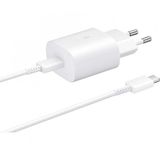 Samsung Galaxy S21 Fe 5G Fast Charging 25W Type-C Çıkışlı Kablolu Beyaz Şarj Aleti