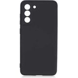 Samsung Galaxy S21 Fe Kılıf Kadife Lansman Soft Yumuşak Liquid Silikon Kamera Korumalı Mara - Siyah