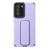 Samsung Galaxy S21 Fe Kılıf Mega Standlı Silikon - Lila-(5796)