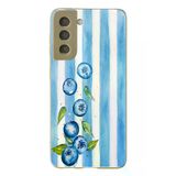 Samsung Galaxy S21 FE Uyumlu Yaban Mersinleri Baskılı Silikon Kılıf
