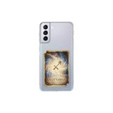 Samsung Galaxy S21 Plus ile Uyumlu Burç Kartları Yay Tasarımlı Şeffaf Silikon Kılıf