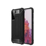 Samsung Galaxy S21 Plus ile uyumlu Çİft Katman Koruyucu Crash Military Tank Kılıf - Siyah