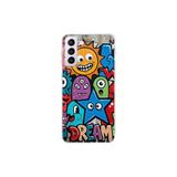 Samsung Galaxy S21 Plus ile Uyumlu Grafiti Dream Street Tasarımlı Şeffaf Silikon Kılıf