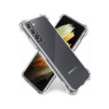 Samsung Galaxy S21 Plus ile Uyumlu Kapak Kamera Korumalı Antişok Airbag Köşe Korumalı Silikon Şeffaf Kılıf