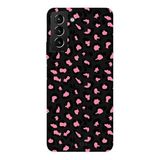 Samsung Galaxy S21 Plus İle Uyumlu Siyah Pink Savage Desenli Silikon Kılıf
