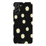 Samsung Galaxy S21 Plus İle Uyumlu Siyah Sunny Dots Desenli Silikon Kılıf