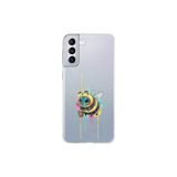 Samsung Galaxy S21 Plus ile uyumlu Splash arı Tasarımlı Slimfit şeffaf silikon kılıf
