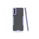 Samsung Galaxy S21 Plus Kılıf Kamera Korumalı Ultra Ince Buzlu Mat Renkli Silikon Kapak(Parfe)