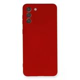 Samsung Galaxy S21 Plus Kılıf Nano Içi Kadife Silikon - KIRMIZI-(5796)