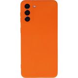 Samsung Galaxy S21 Plus Kılıf Nano Içi Kadife Silikon - TURUNCU-(5796)