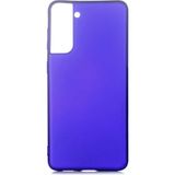 Samsung Galaxy S21 Plus Kılıf Soft ve Pürüzsüz Yüzey Ipeksi Silikon Kapak Hopy - Saks Mavi